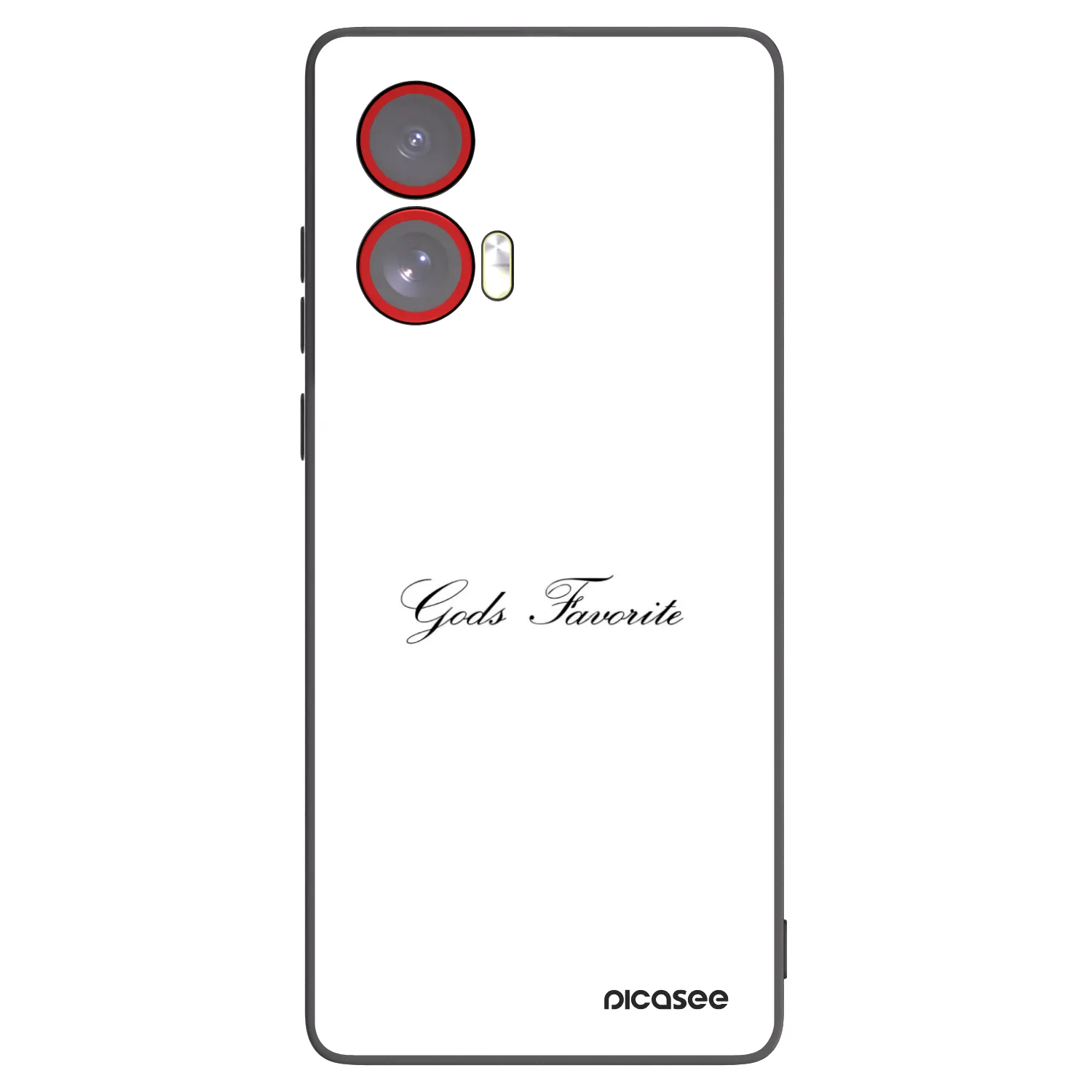 Picasee silikonowe czarne etui na Motorola Edge 50 Fusion - Gods Favorite
