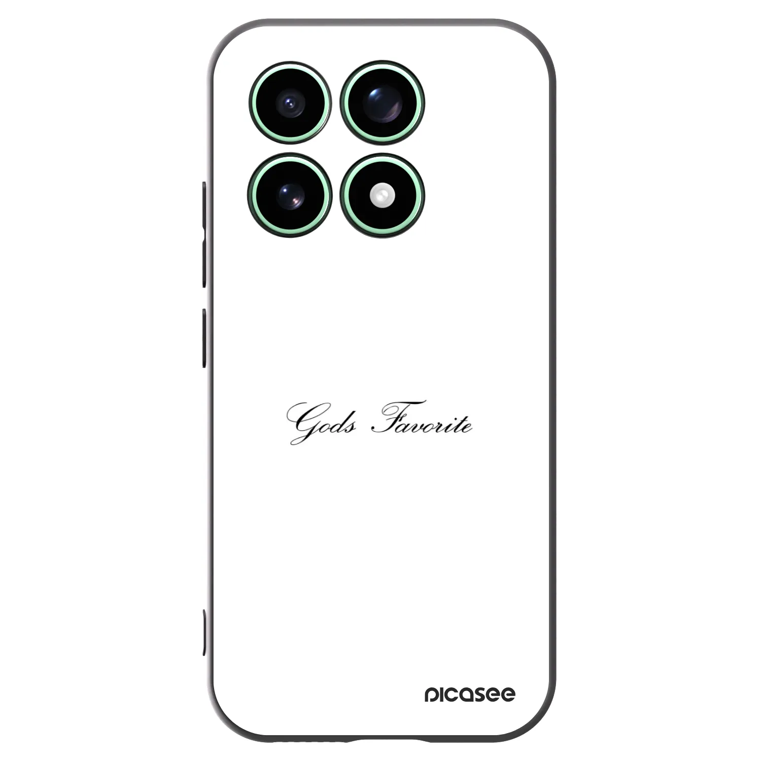 Picasee silikonowe czarne etui na Xiaomi 17 - Gods Favorite
