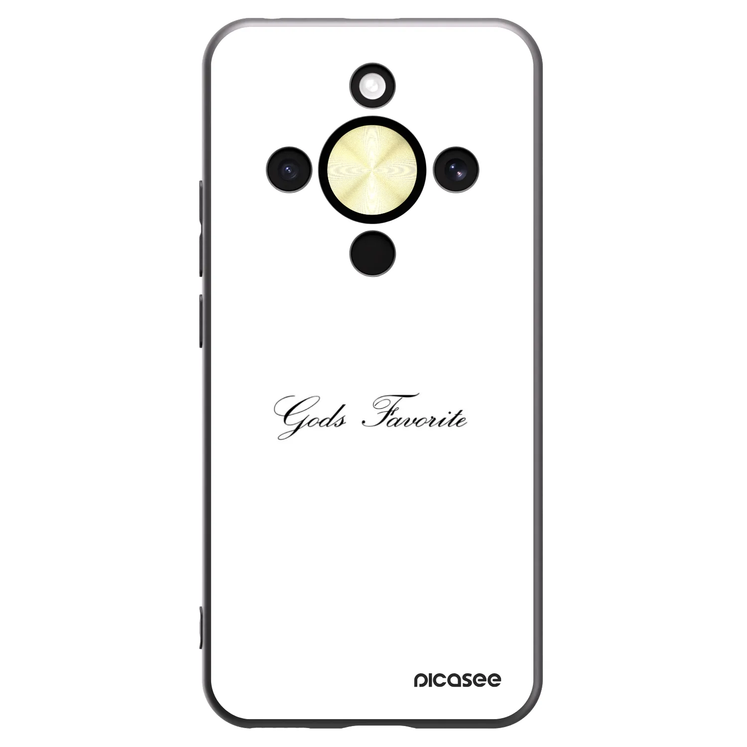 Picasee silikonowe czarne etui na Honor Magic8 Lite 5G - Gods Favorite