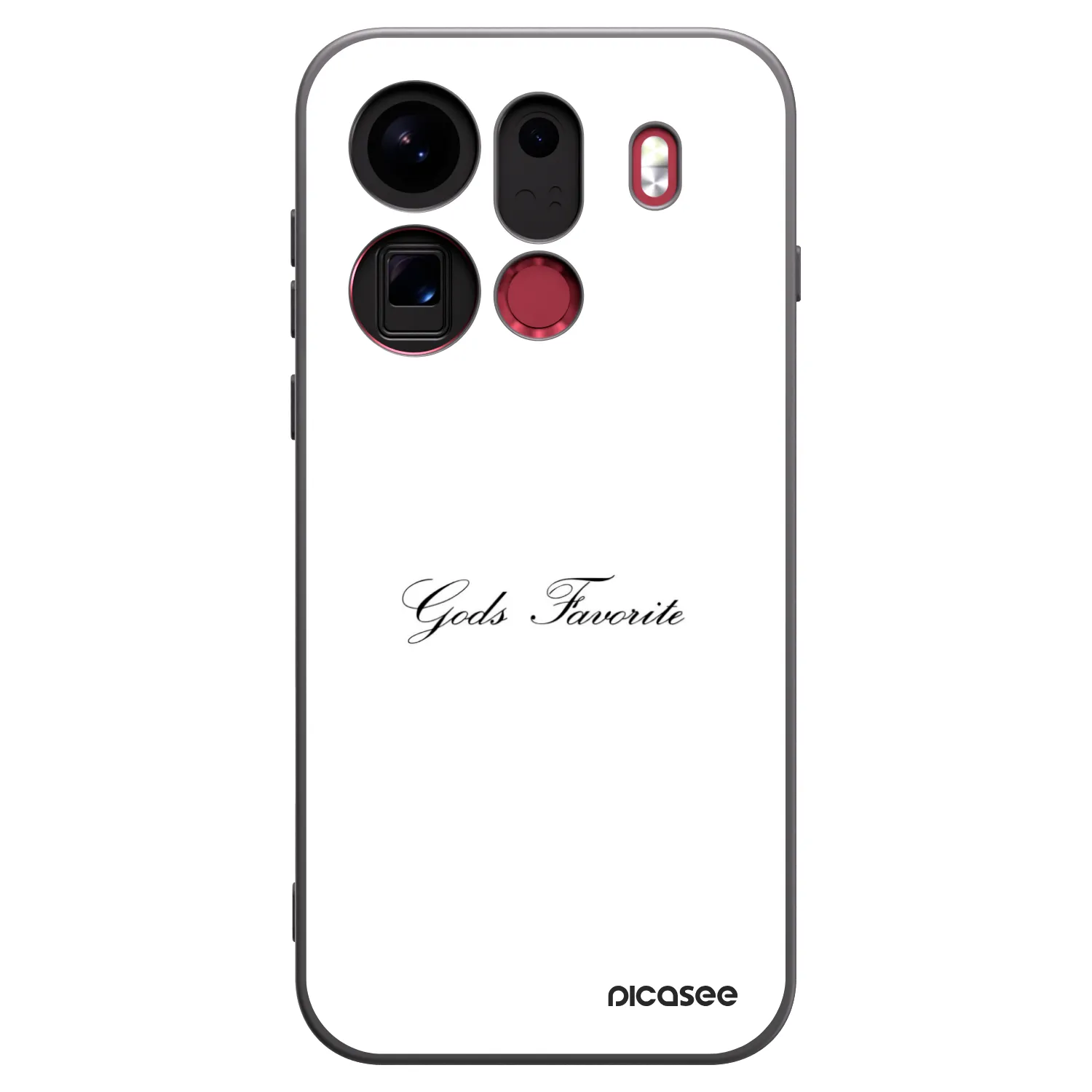 Picasee silikonowe czarne etui na OPPO Find X9 Pro - Gods Favorite