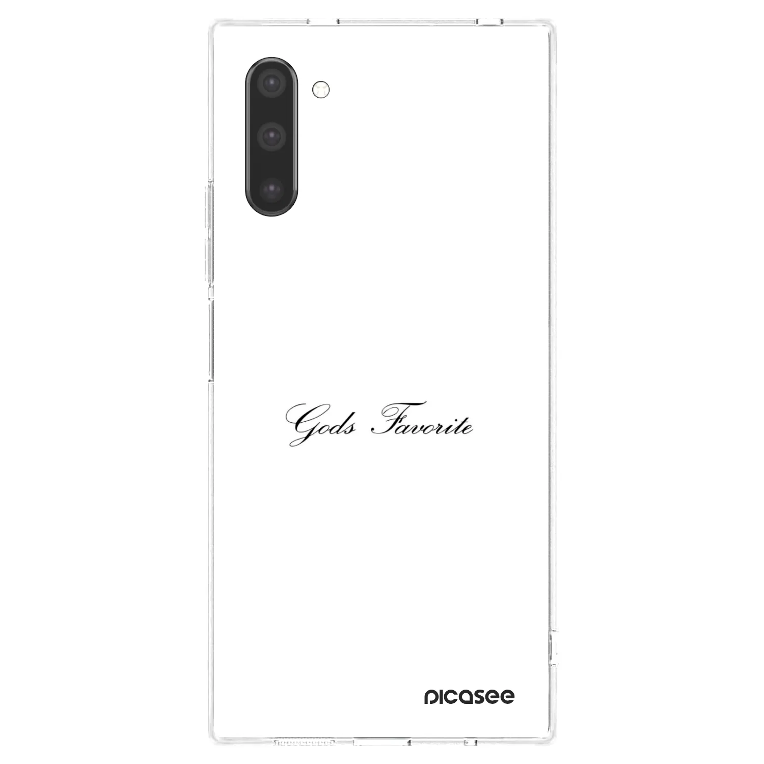 Picasee silikonowe przeźroczyste etui na Samsung Galaxy Note 10 N970F - Gods Favorite