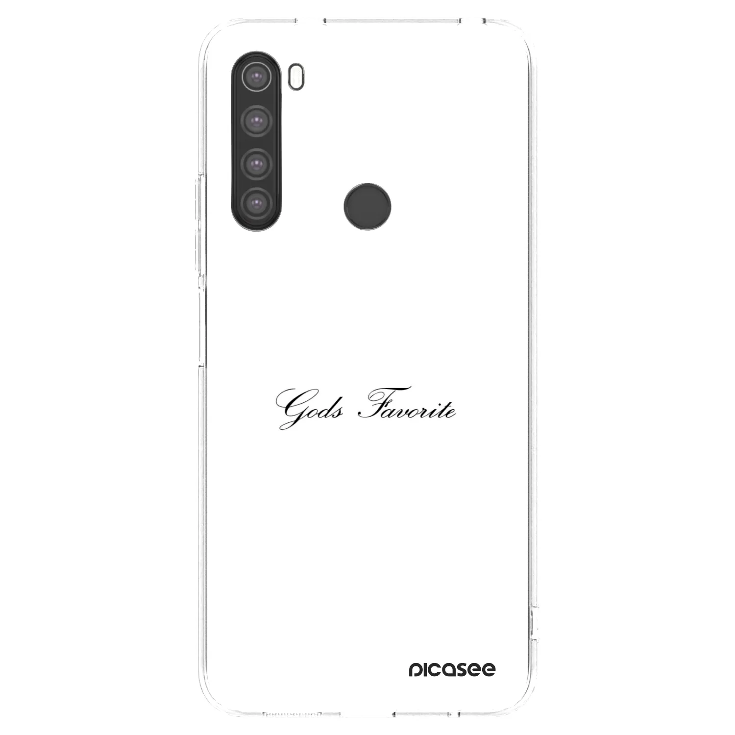 Picasee silikonowe przeźroczyste etui na Xiaomi Redmi Note 8 - Gods Favorite