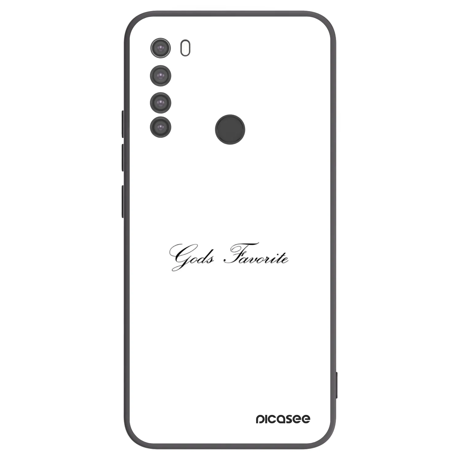 Picasee silikonowe czarne etui na Xiaomi Redmi Note 8 - Gods Favorite