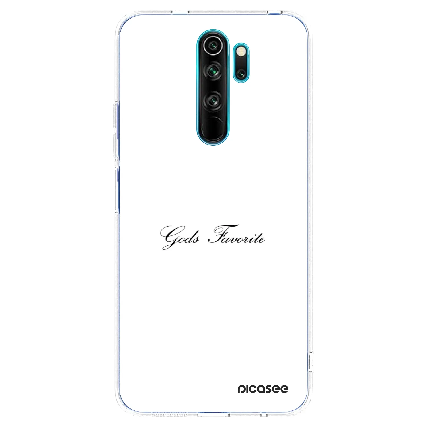 Picasee silikonowe przeźroczyste etui na Xiaomi Redmi Note 8 Pro - Gods Favorite