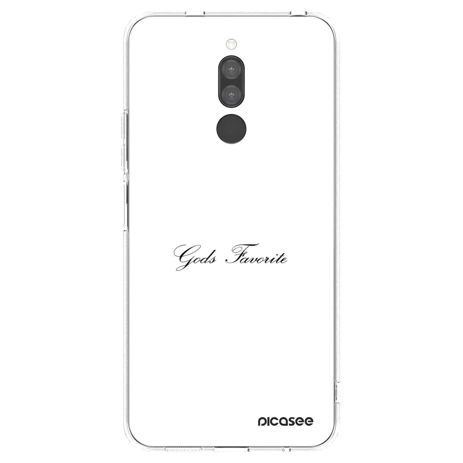 Picasee silikonowe przeźroczyste etui na Xiaomi Redmi 8 - Gods Favorite