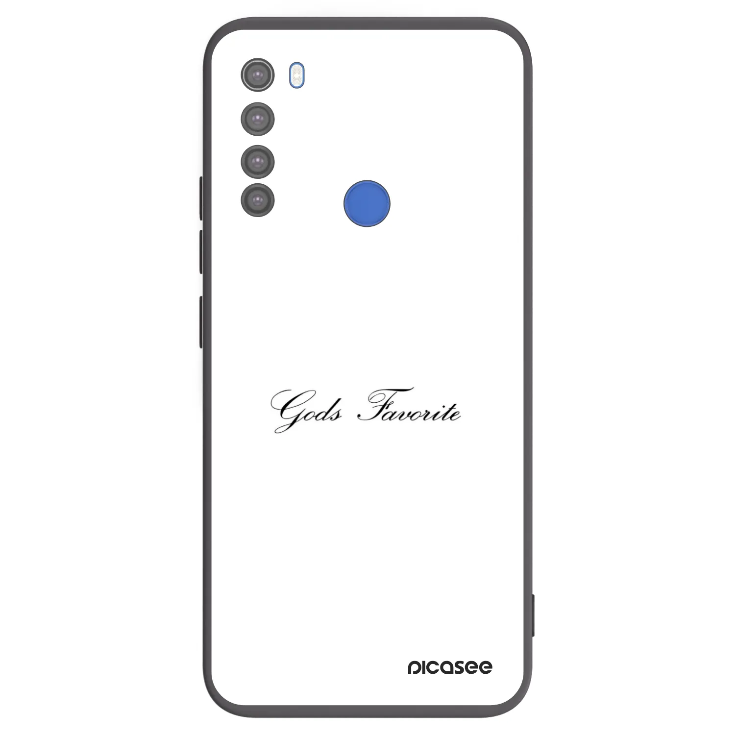 Picasee silikonowe czarne etui na Xiaomi Redmi Note 8T - Gods Favorite