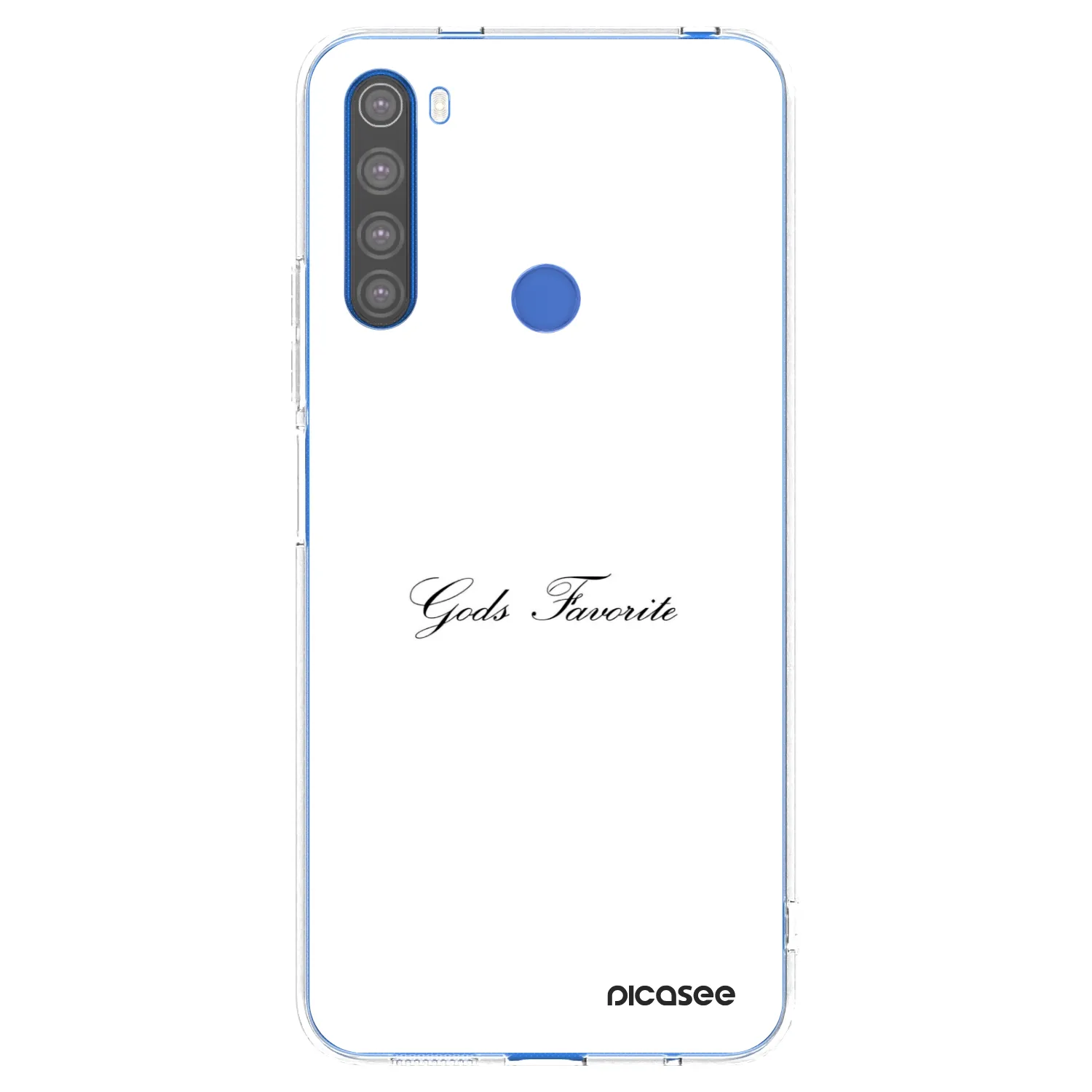 Picasee silikonowe przeźroczyste etui na Xiaomi Redmi Note 8T - Gods Favorite