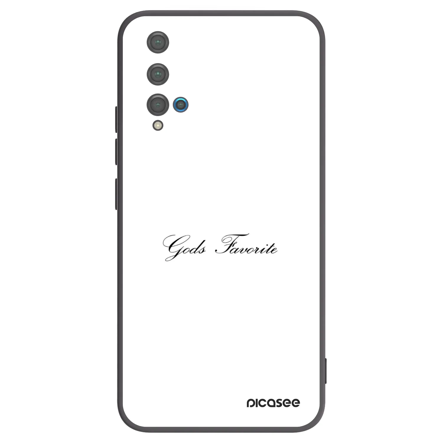Picasee silikonowe czarne etui na Huawei Nova 5T - Gods Favorite