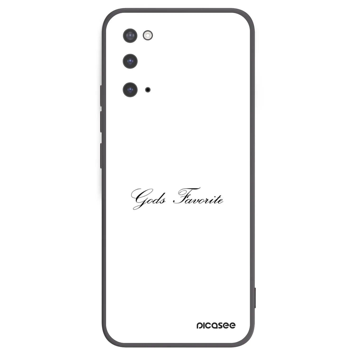 Picasee silikonowe czarne etui na Samsung Galaxy S20 G980F - Gods Favorite