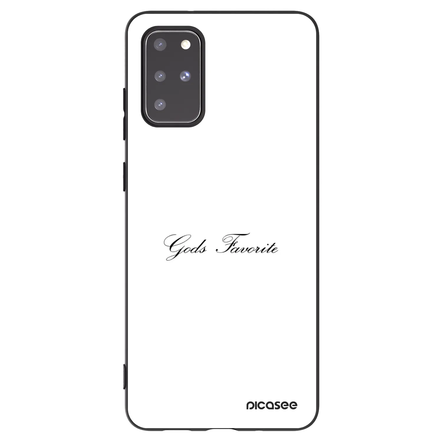 Picasee silikonowe czarne etui na Samsung Galaxy S20+ G985F - Gods Favorite