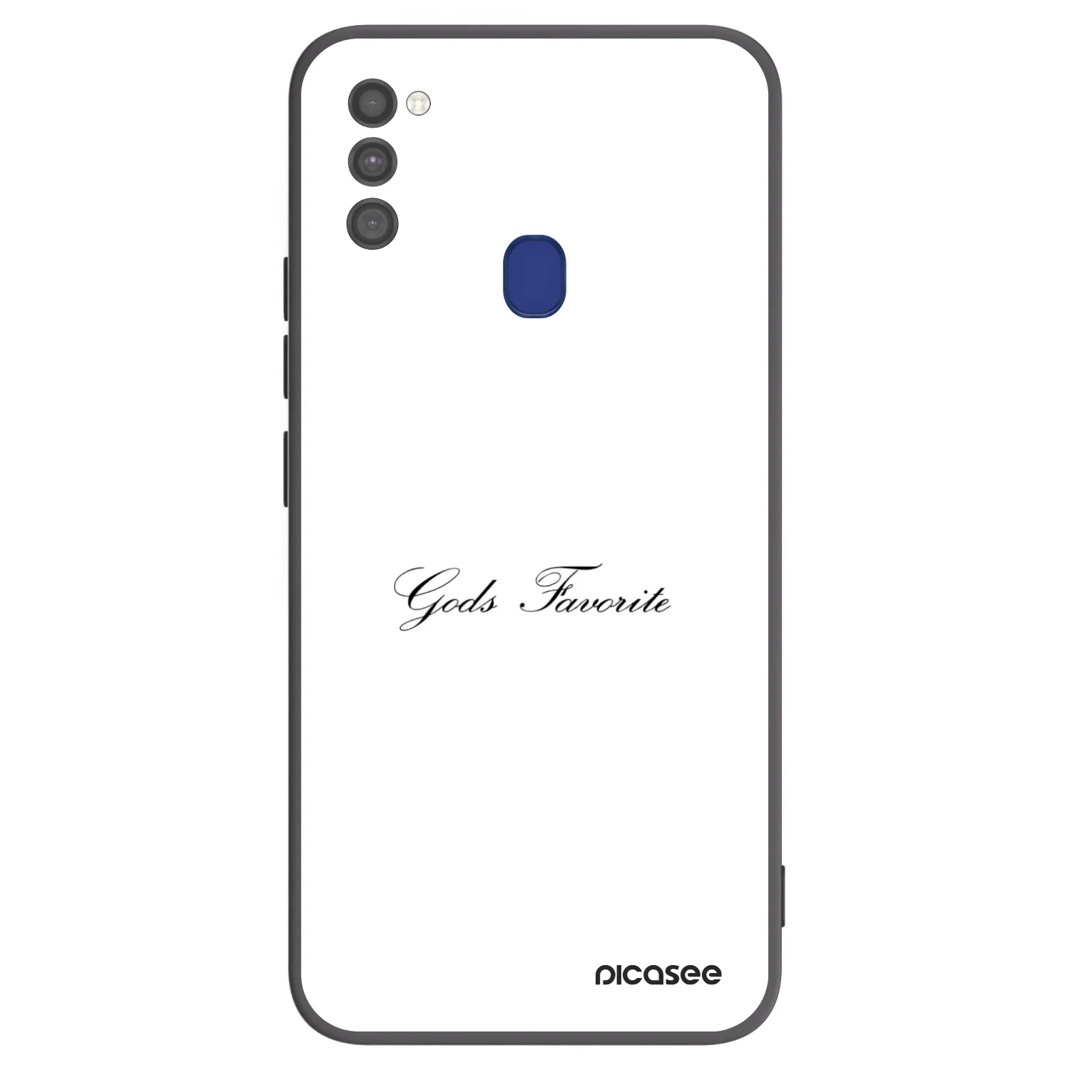 Picasee silikonowe czarne etui na Samsung Galaxy M21 M215F - Gods Favorite