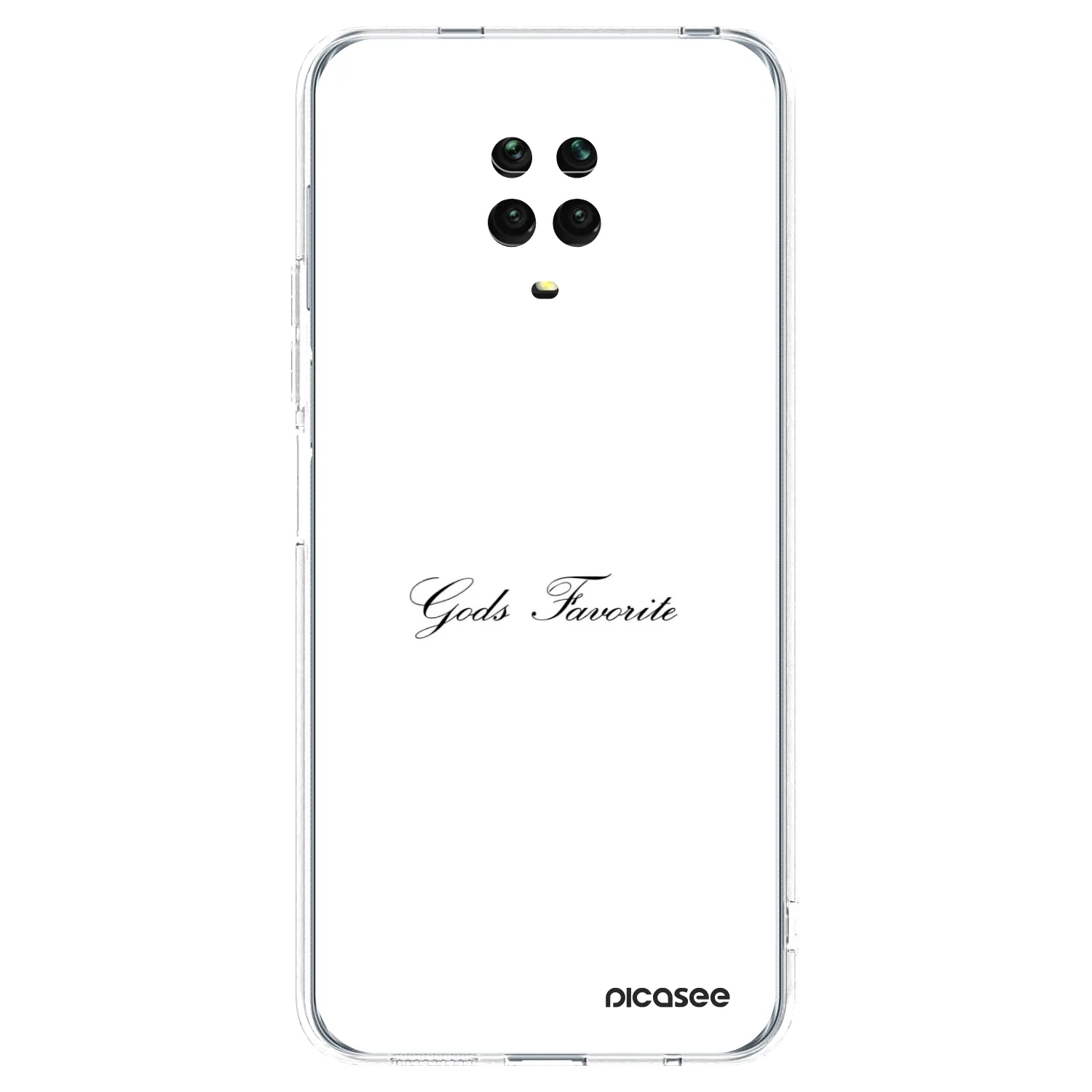 Picasee silikonowe przeźroczyste etui na Xiaomi Redmi Note 9S - Gods Favorite