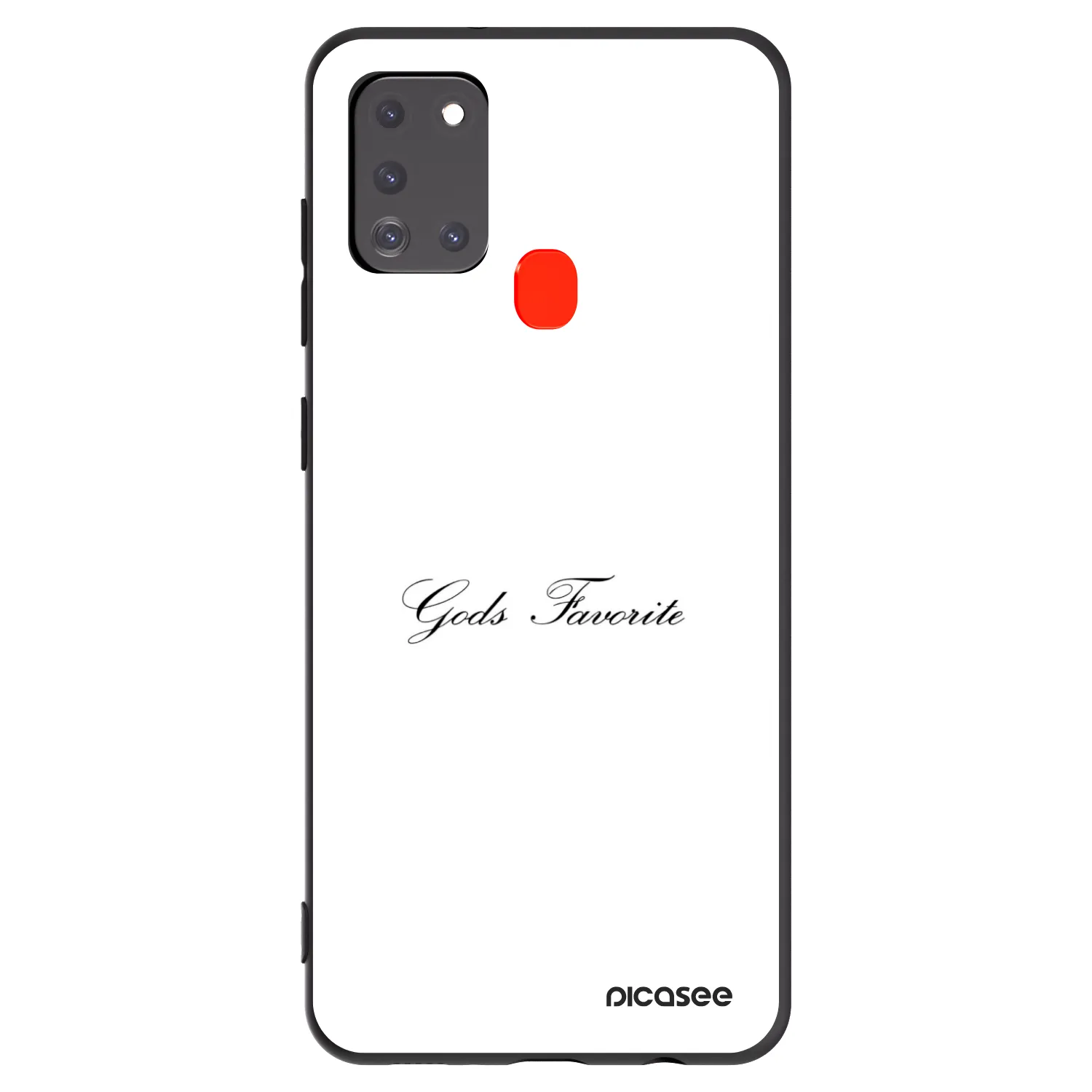 Picasee silikonowe czarne etui na Samsung Galaxy A21s - Gods Favorite