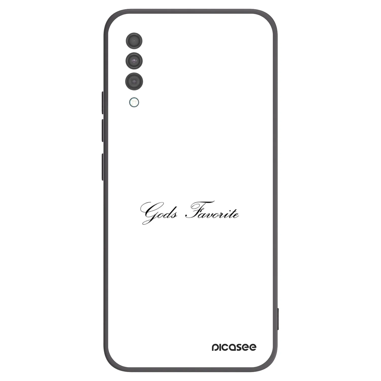 Picasee silikonowe czarne etui na Samsung Galaxy A30s A307F - Gods Favorite