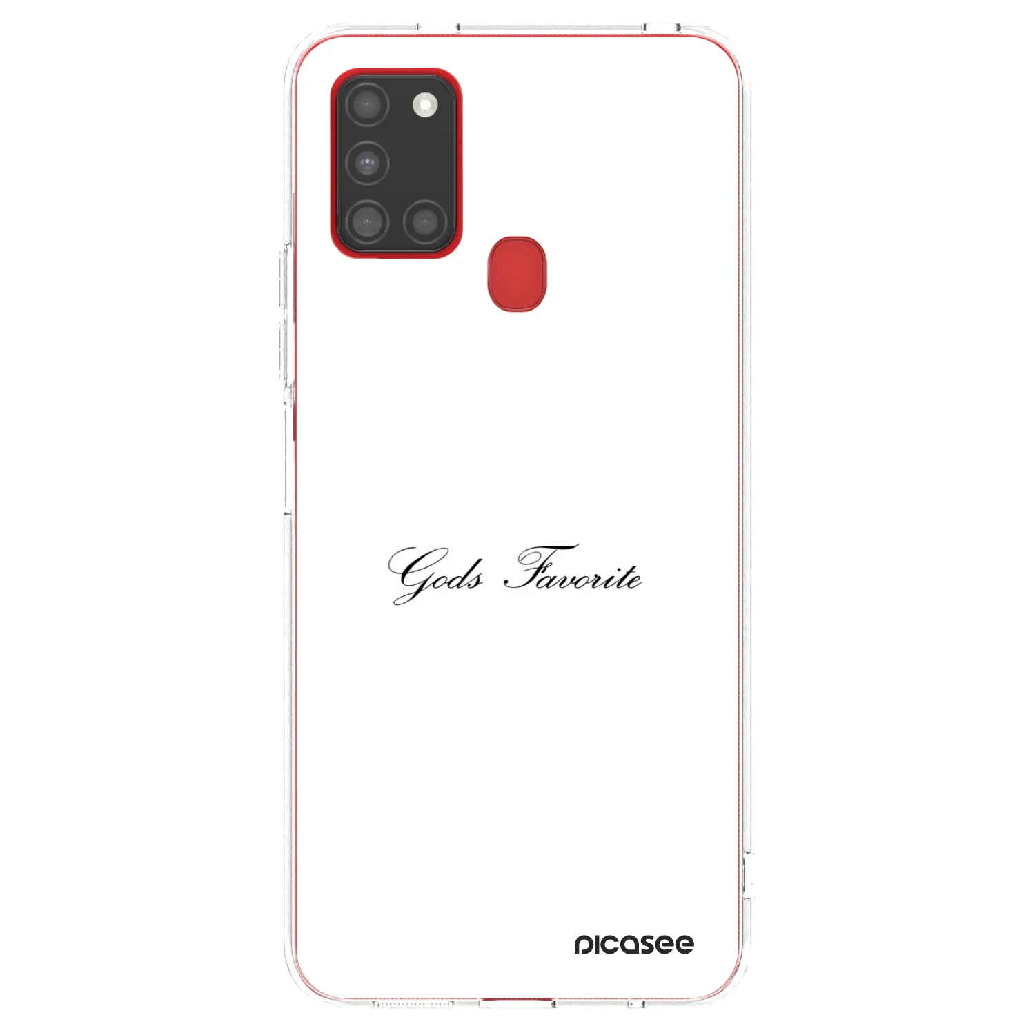 Picasee silikonowe przeźroczyste etui na Samsung Galaxy A21s - Gods Favorite