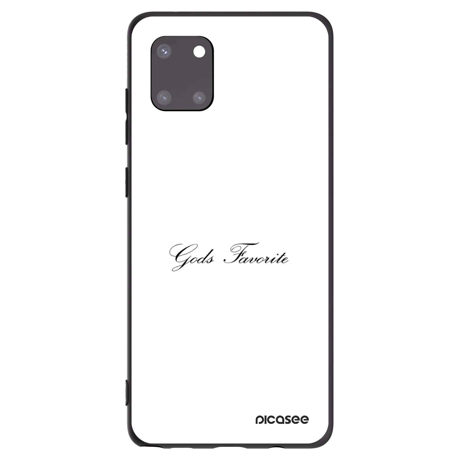 Picasee silikonowe czarne etui na Samsung Galaxy Note 10 Lite N770F - Gods Favorite