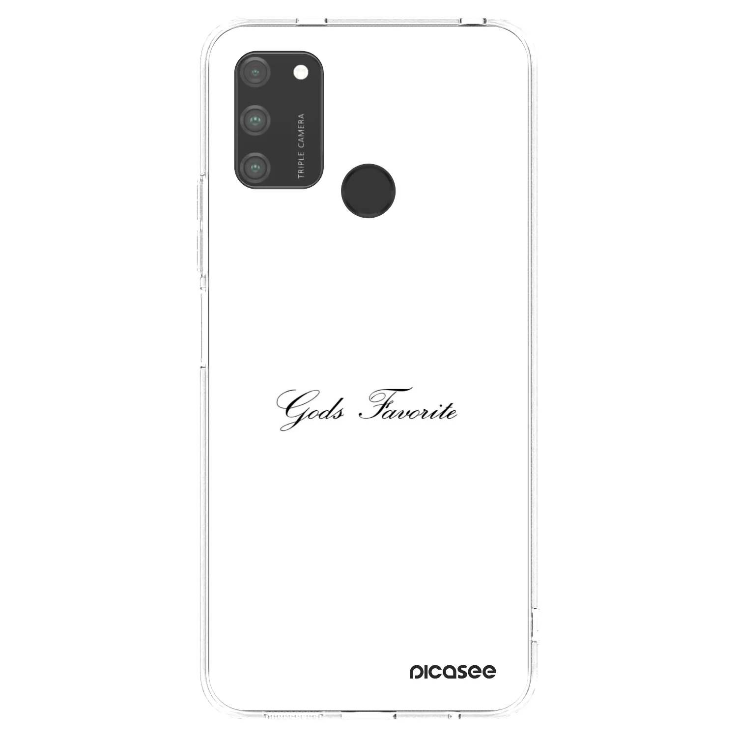 Picasee silikonowe przeźroczyste etui na Honor 9A - Gods Favorite