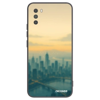 Picasee silikonowe czarne etui na Xiaomi Poco M3 - Airplane mode