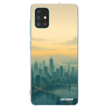 Picasee silikonowe przeźroczyste etui na Samsung Galaxy M51 M515F - Airplane mode