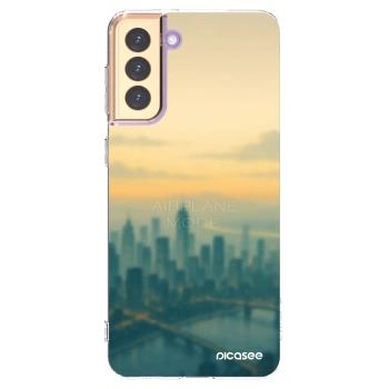 Picasee silikonowe przeźroczyste etui na Samsung Galaxy S21+ 5G G996F - Airplane mode