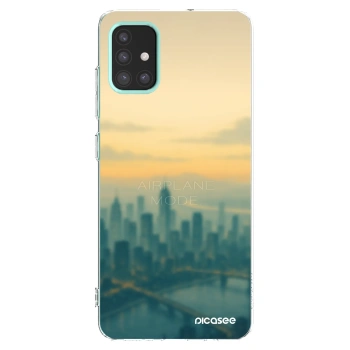 Picasee silikonowe przeźroczyste etui na Samsung Galaxy M31s - Airplane mode