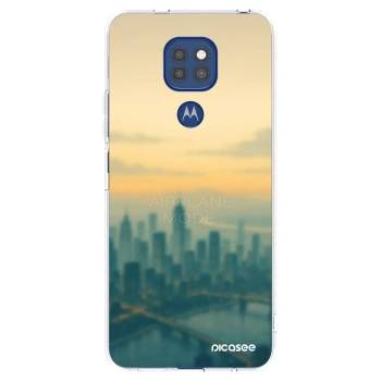 Picasee silikonowe przeźroczyste etui na Motorola Moto G9 Play - Airplane mode