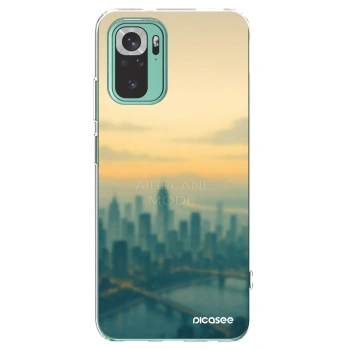 Picasee silikonowe przeźroczyste etui na Xiaomi Redmi Note 10 Pro - Airplane mode