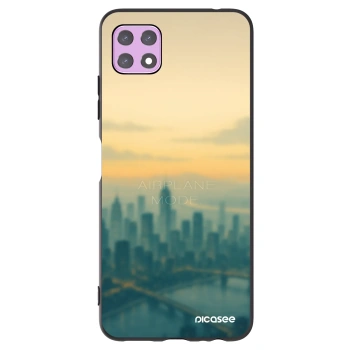 Picasee silikonowe czarne etui na Samsung Galaxy A22 A226B 5G - Airplane mode