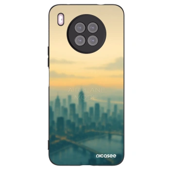 Picasee silikonowe czarne etui na Huawei Nova 8i - Airplane mode
