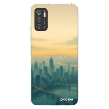 Picasee silikonowe przeźroczyste etui na Xiaomi Poco M3 Pro 5G - Airplane mode