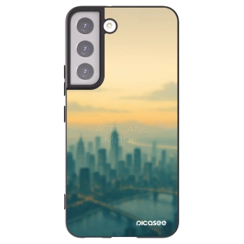 Picasee silikonowe czarne etui na Samsung Galaxy S22 5G - Airplane mode