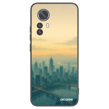 Picasee silikonowe czarne etui na Xiaomi 12 Pro - Airplane mode