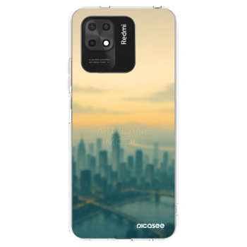Picasee silikonowe przeźroczyste etui na Xiaomi Redmi 10C - Airplane mode