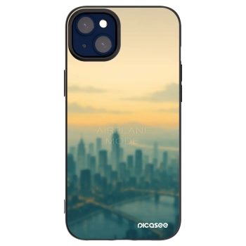 Picasee silikonowe czarne etui na Apple iPhone 14 Plus - Airplane mode