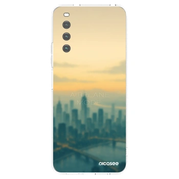 Picasee silikonowe przeźroczyste etui na Sony Xperia 10 IV 5G - Airplane mode