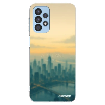 Picasee silikonowe przeźroczyste etui na Samsung Galaxy A23 A235F 4G - Airplane mode