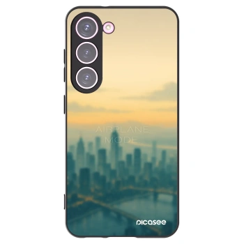 Picasee silikonowe czarne etui na Samsung Galaxy S23 5G - Airplane mode