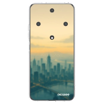 Picasee silikonowe przeźroczyste etui na Honor Magic5 Lite 5G - Airplane mode