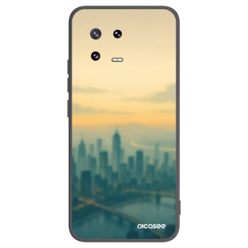 Picasee silikonowe czarne etui na Xiaomi 13 Pro - Airplane mode