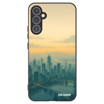 Picasee silikonowe czarne etui na Samsung Galaxy A34 5G A346B - Airplane mode