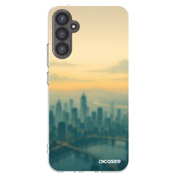 Picasee silikonowe przeźroczyste etui na Samsung Galaxy A34 5G A346B - Airplane mode