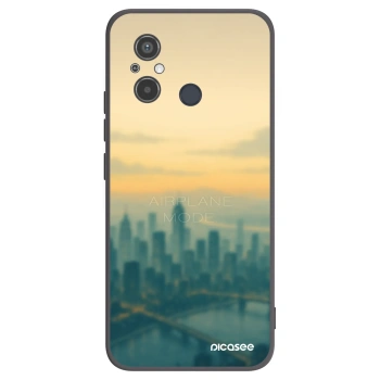 Picasee silikonowe czarne etui na Xiaomi Redmi 12C - Airplane mode