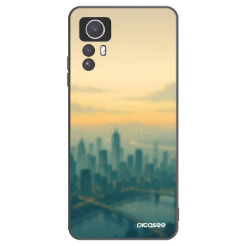 Picasee silikonowe czarne etui na Xiaomi Redmi Note 12S - Airplane mode