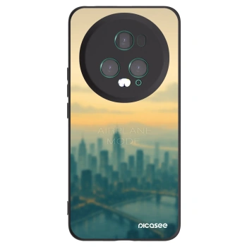 Picasee silikonowe czarne etui na Honor Magic5 Pro - Airplane mode