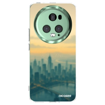Picasee silikonowe przeźroczyste etui na Honor Magic5 Pro - Airplane mode