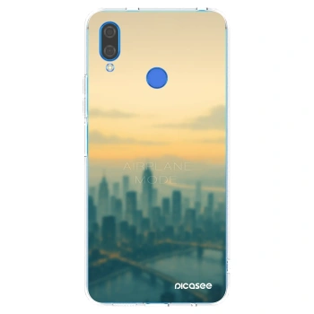Picasee silikonowe przeźroczyste etui na Huawei Nova 3 - Airplane mode