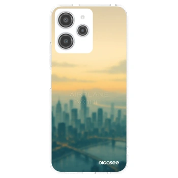 Picasee silikonowe przeźroczyste etui na Xiaomi Redmi 12 4G - Airplane mode