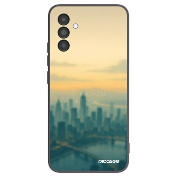 Picasee silikonowe czarne etui na Samsung Galaxy A04s A047F - Airplane mode
