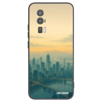 Picasee silikonowe czarne etui na Xiaomi Poco F5 Pro 5G - Airplane mode