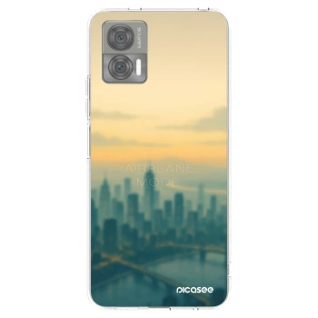 Picasee silikonowe przeźroczyste etui na Motorola Edge 30 Neo - Airplane mode